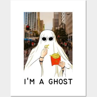 Ghost tiktok trend halloween Posters and Art